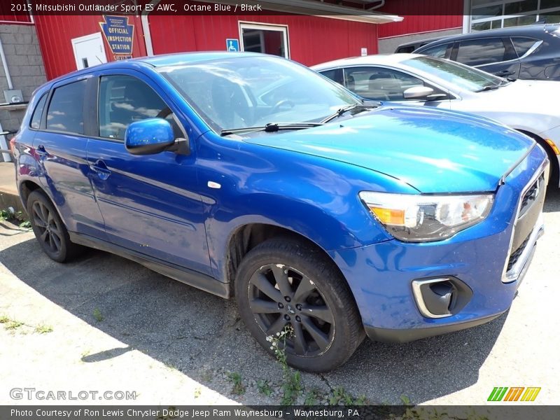 Octane Blue / Black 2015 Mitsubishi Outlander Sport ES AWC