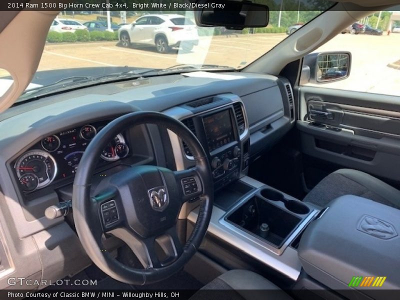 Bright White / Black/Diesel Gray 2014 Ram 1500 Big Horn Crew Cab 4x4