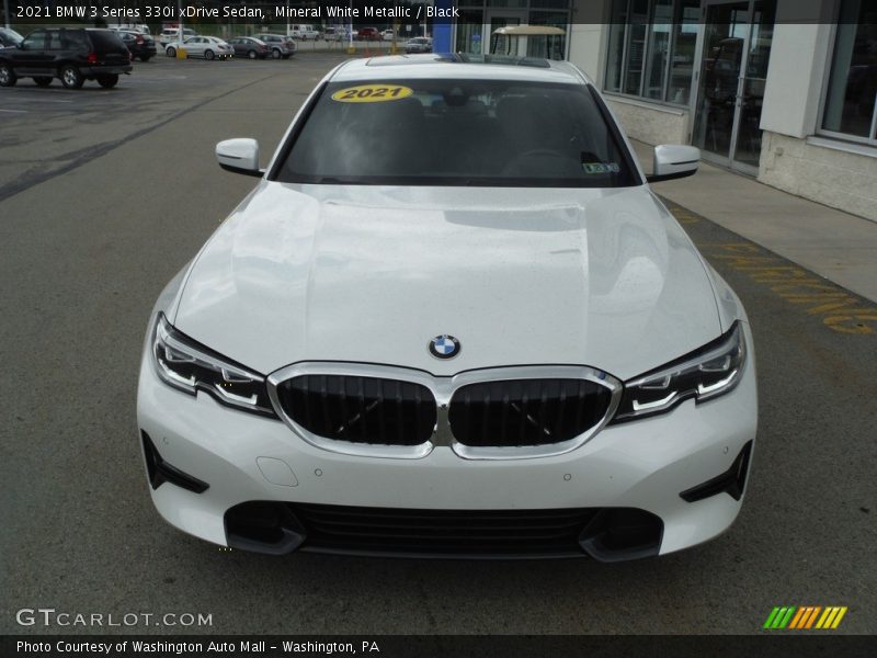 Mineral White Metallic / Black 2021 BMW 3 Series 330i xDrive Sedan