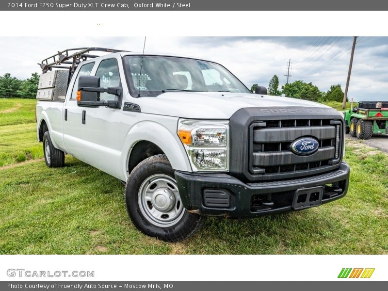 Oxford White / Steel 2014 Ford F250 Super Duty XLT Crew Cab