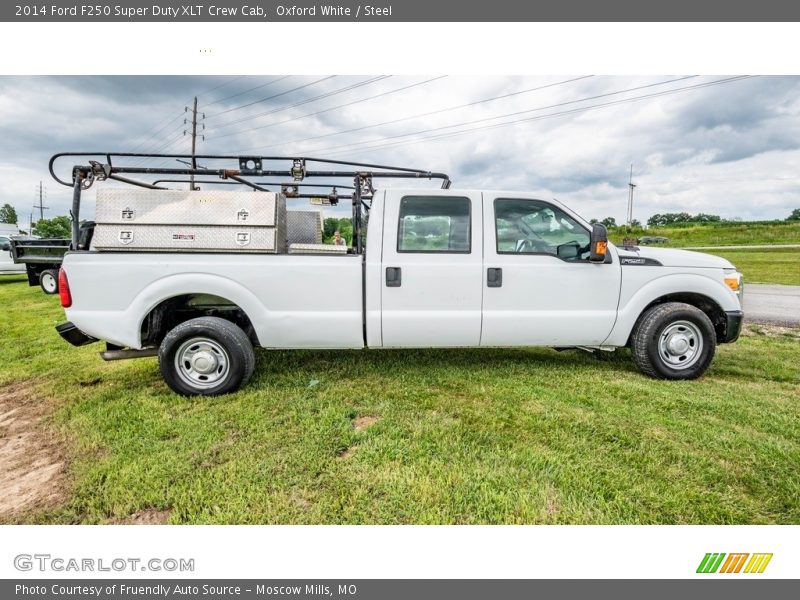 Oxford White / Steel 2014 Ford F250 Super Duty XLT Crew Cab