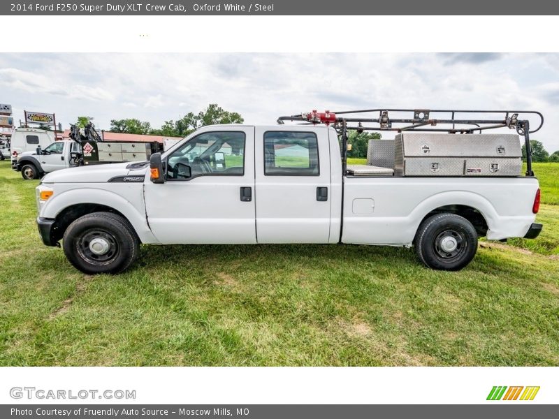 Oxford White / Steel 2014 Ford F250 Super Duty XLT Crew Cab