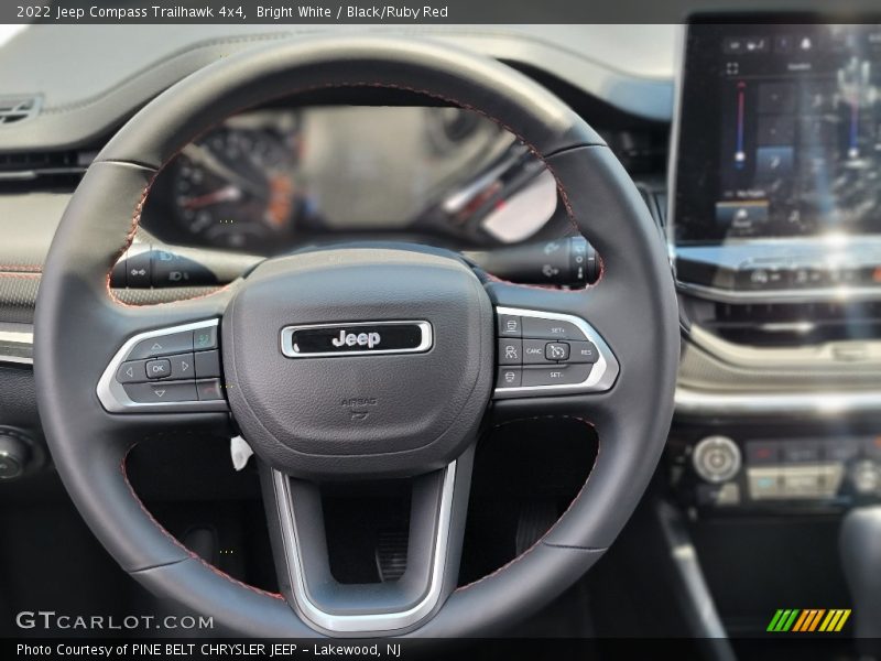 Bright White / Black/Ruby Red 2022 Jeep Compass Trailhawk 4x4
