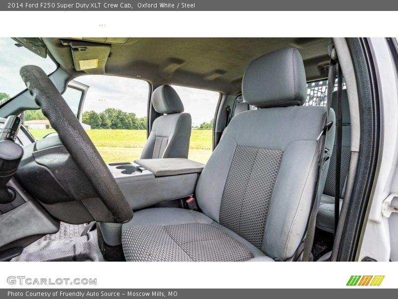 Oxford White / Steel 2014 Ford F250 Super Duty XLT Crew Cab