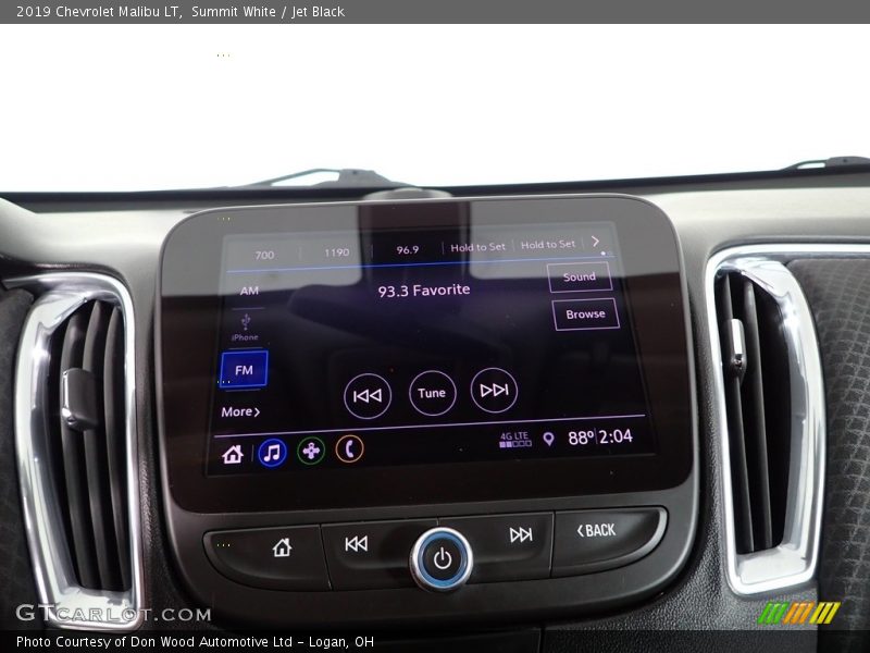 Summit White / Jet Black 2019 Chevrolet Malibu LT