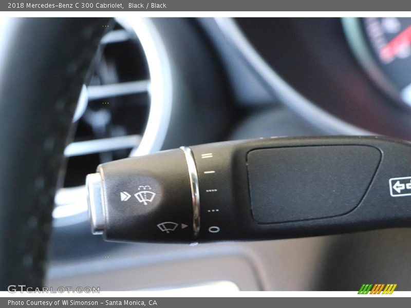 Controls of 2018 C 300 Cabriolet