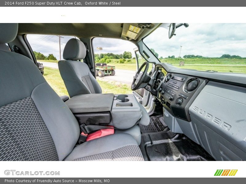 Oxford White / Steel 2014 Ford F250 Super Duty XLT Crew Cab