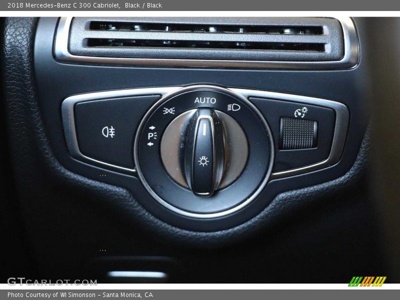 Controls of 2018 C 300 Cabriolet