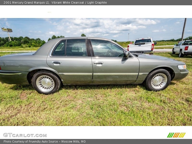 Vibrant White Clearcoat / Light Graphite 2001 Mercury Grand Marquis LS
