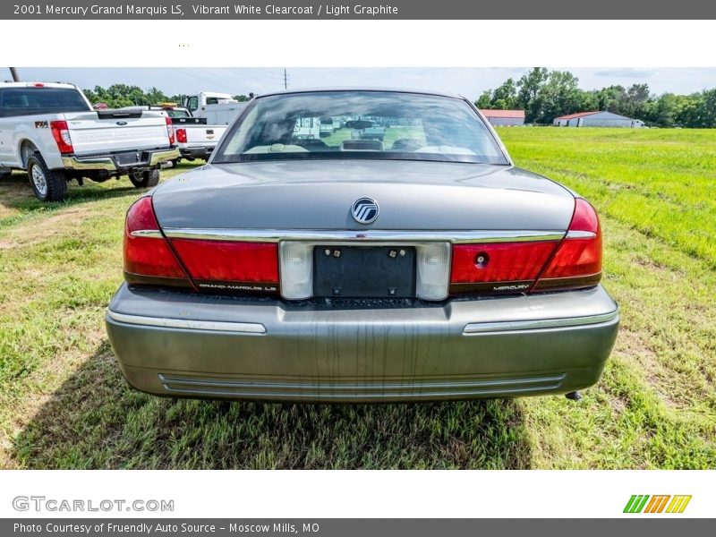 Vibrant White Clearcoat / Light Graphite 2001 Mercury Grand Marquis LS