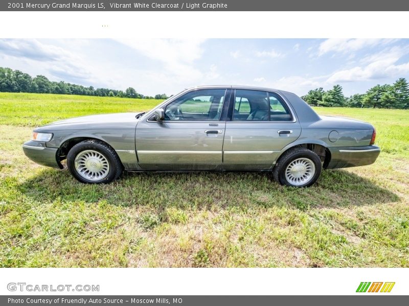 Vibrant White Clearcoat / Light Graphite 2001 Mercury Grand Marquis LS