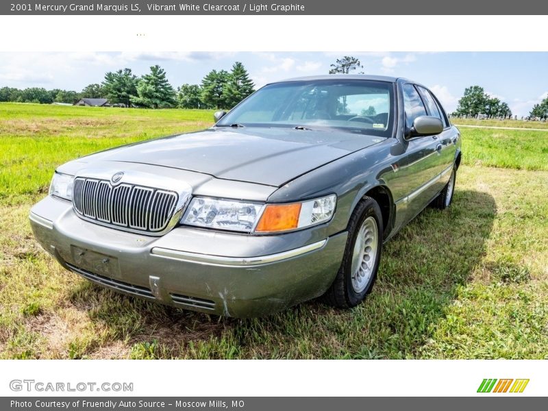 Vibrant White Clearcoat / Light Graphite 2001 Mercury Grand Marquis LS
