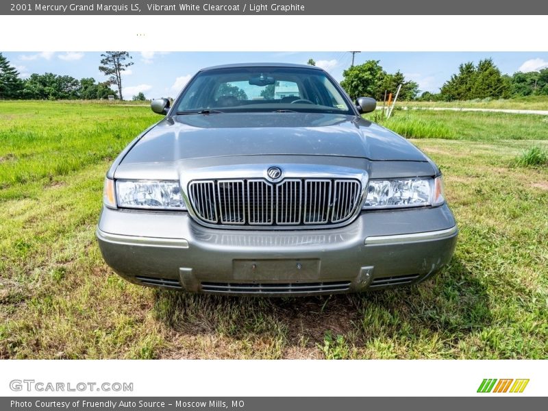 Vibrant White Clearcoat / Light Graphite 2001 Mercury Grand Marquis LS