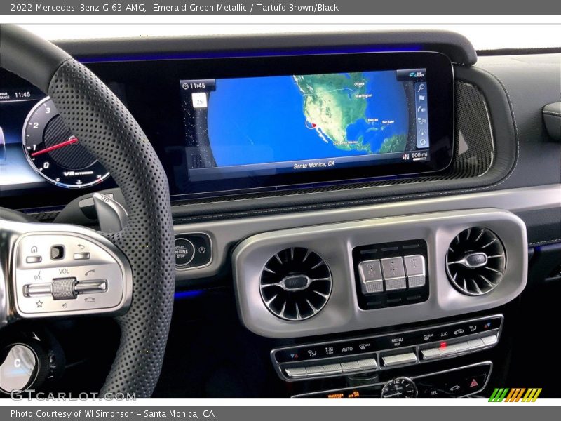 Navigation of 2022 G 63 AMG