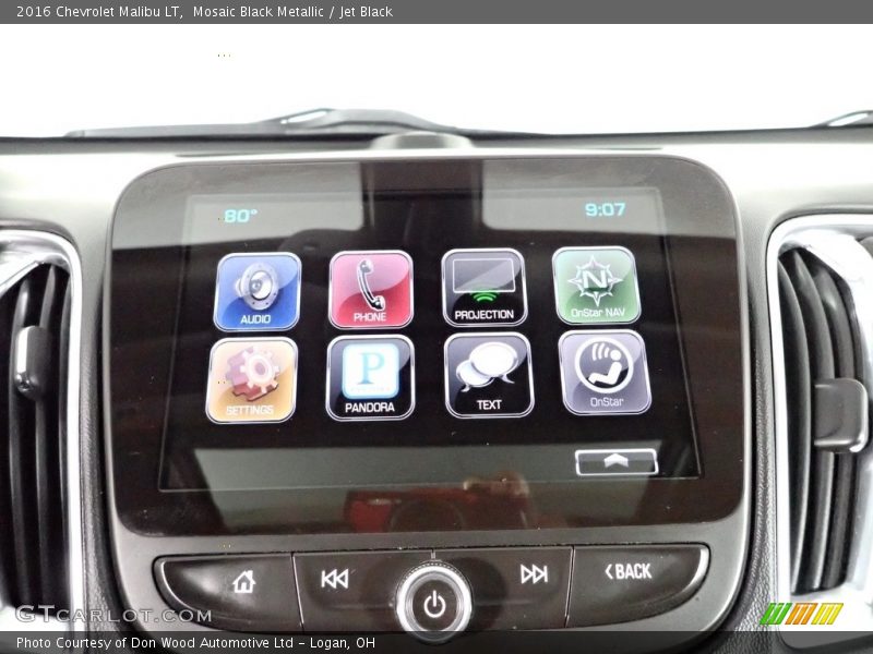 Mosaic Black Metallic / Jet Black 2016 Chevrolet Malibu LT