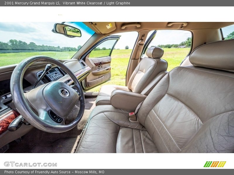 Vibrant White Clearcoat / Light Graphite 2001 Mercury Grand Marquis LS