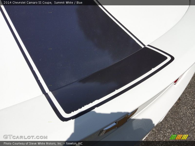 Summit White / Blue 2014 Chevrolet Camaro SS Coupe