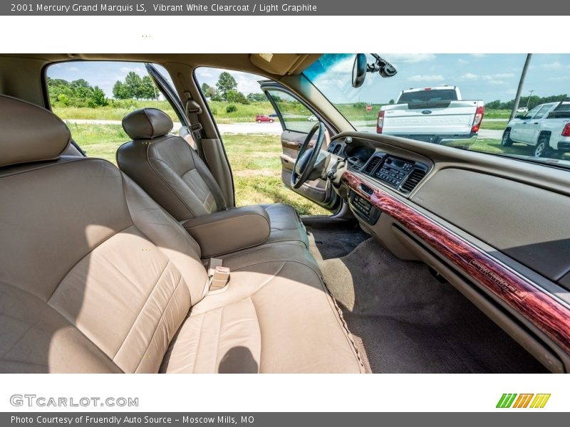 Vibrant White Clearcoat / Light Graphite 2001 Mercury Grand Marquis LS