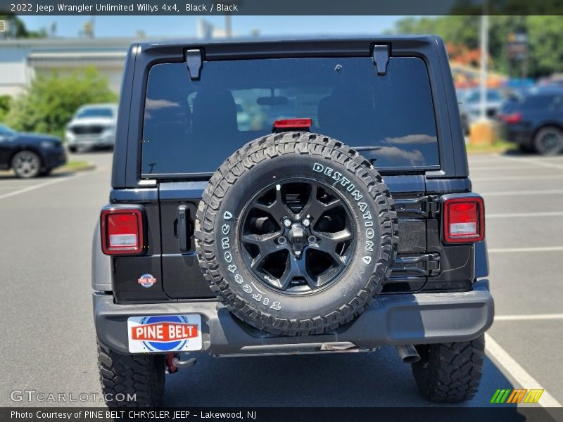Black / Black 2022 Jeep Wrangler Unlimited Willys 4x4