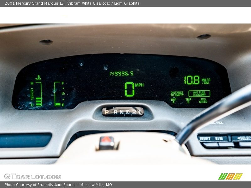 Vibrant White Clearcoat / Light Graphite 2001 Mercury Grand Marquis LS