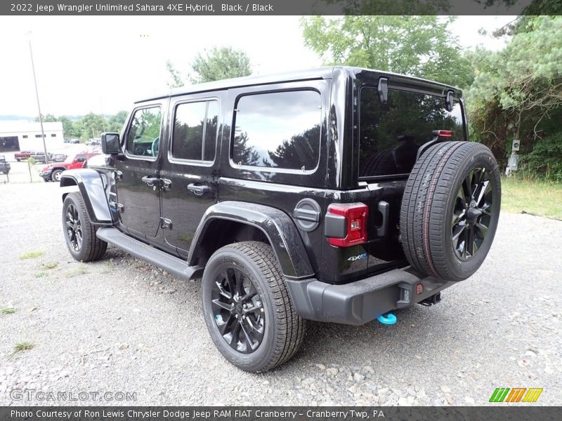Black / Black 2022 Jeep Wrangler Unlimited Sahara 4XE Hybrid