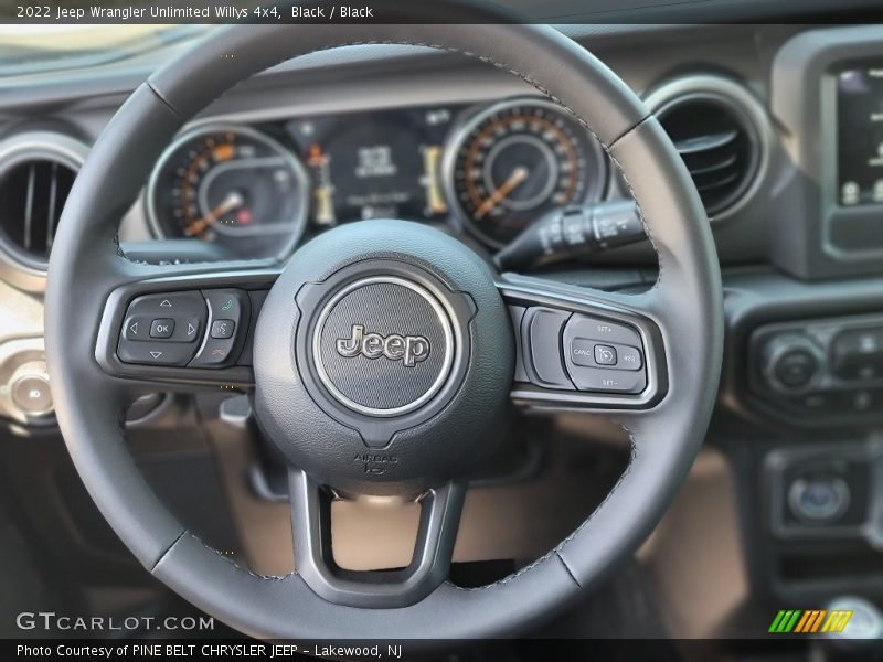 Black / Black 2022 Jeep Wrangler Unlimited Willys 4x4