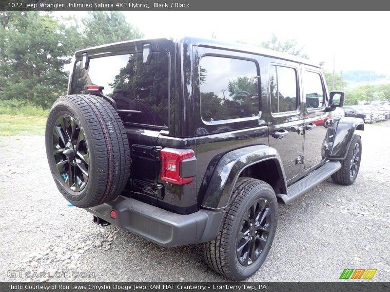 Black / Black 2022 Jeep Wrangler Unlimited Sahara 4XE Hybrid