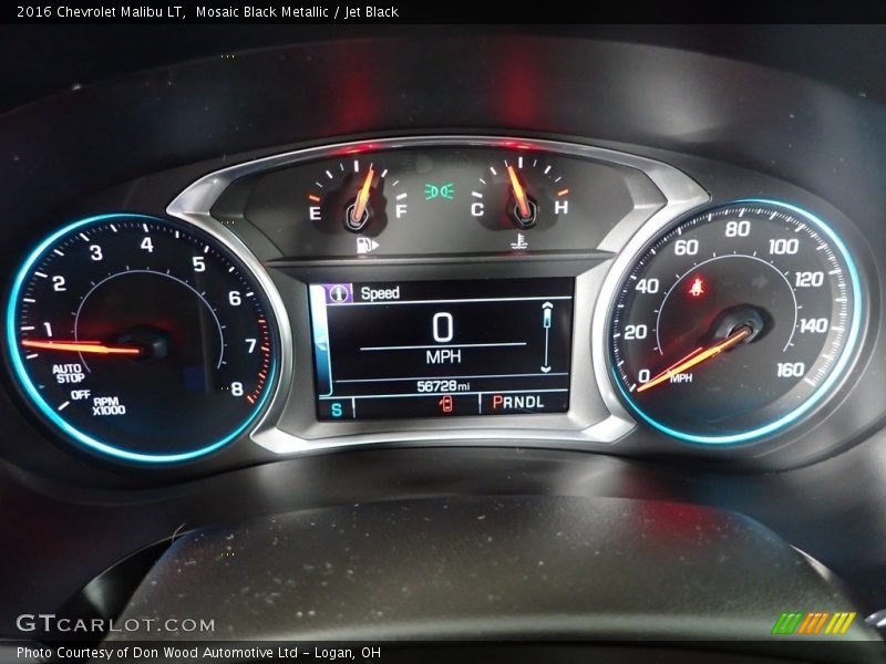 Mosaic Black Metallic / Jet Black 2016 Chevrolet Malibu LT