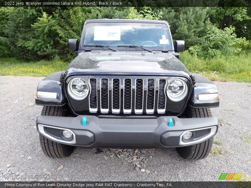 Black / Black 2022 Jeep Wrangler Unlimited Sahara 4XE Hybrid
