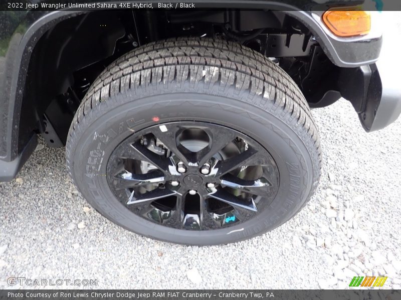 Black / Black 2022 Jeep Wrangler Unlimited Sahara 4XE Hybrid