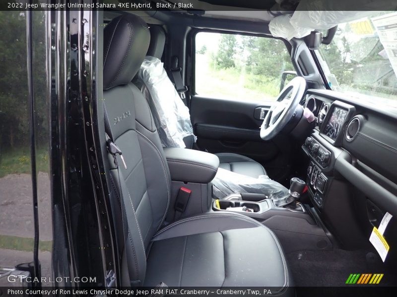 Black / Black 2022 Jeep Wrangler Unlimited Sahara 4XE Hybrid