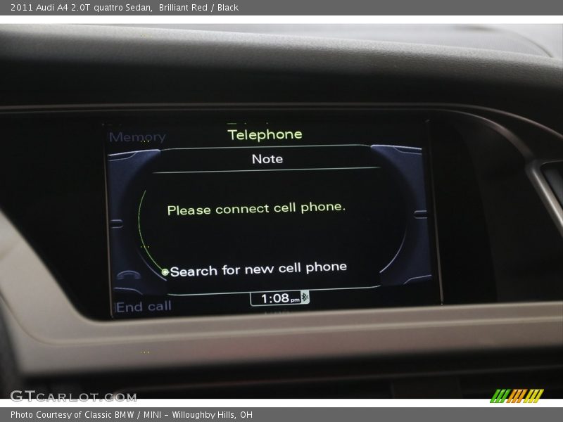 Brilliant Red / Black 2011 Audi A4 2.0T quattro Sedan