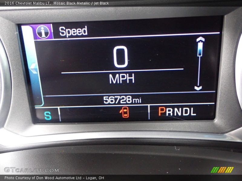 Mosaic Black Metallic / Jet Black 2016 Chevrolet Malibu LT