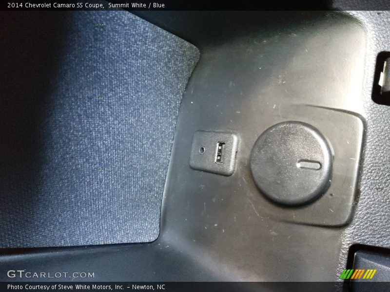 Summit White / Blue 2014 Chevrolet Camaro SS Coupe
