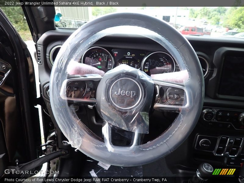 Black / Black 2022 Jeep Wrangler Unlimited Sahara 4XE Hybrid