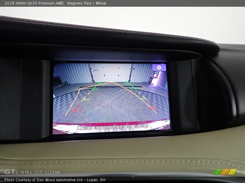 Magnetic Red / Wheat 2018 Infiniti QX30 Premium AWD