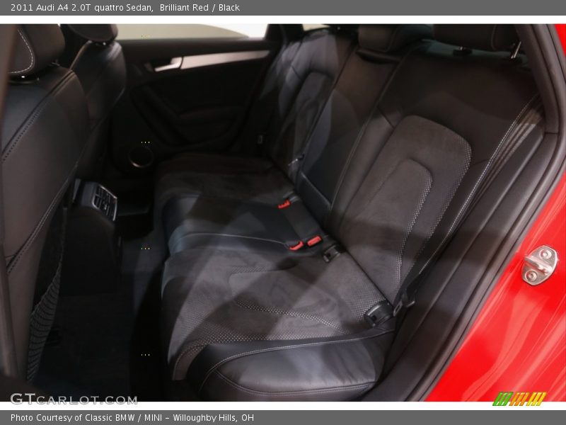 Rear Seat of 2011 A4 2.0T quattro Sedan