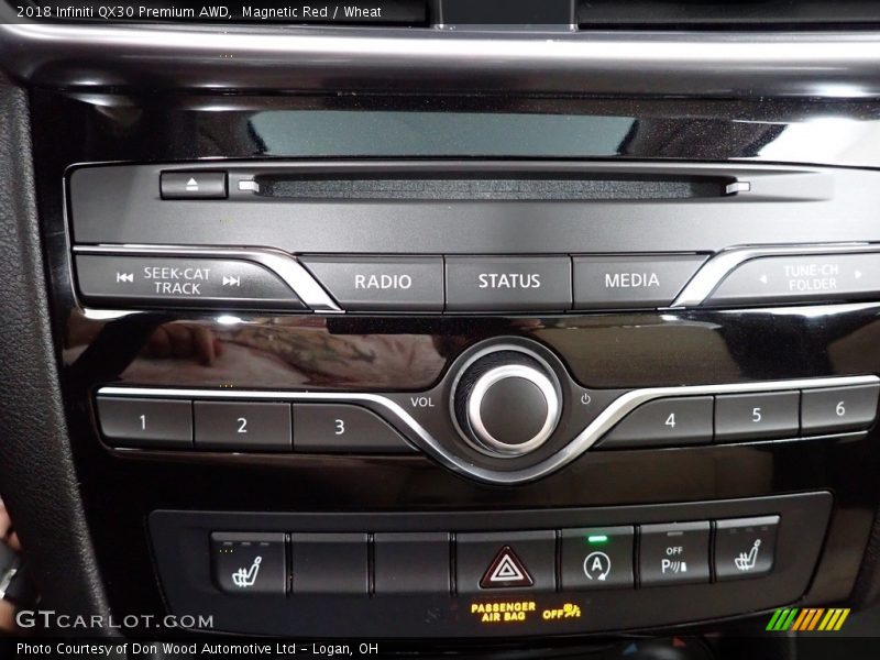 Magnetic Red / Wheat 2018 Infiniti QX30 Premium AWD