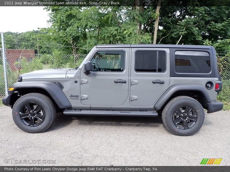 Sting-Gray / Black 2022 Jeep Wrangler Unlimited Sport Altitude 4x4