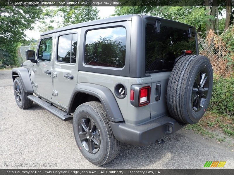 Sting-Gray / Black 2022 Jeep Wrangler Unlimited Sport Altitude 4x4