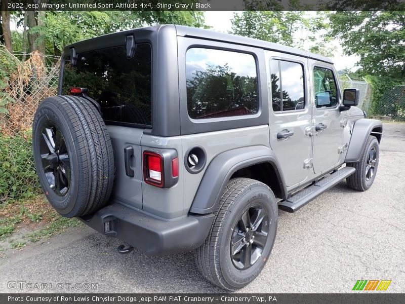 Sting-Gray / Black 2022 Jeep Wrangler Unlimited Sport Altitude 4x4