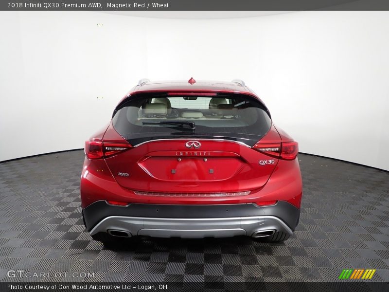 Magnetic Red / Wheat 2018 Infiniti QX30 Premium AWD