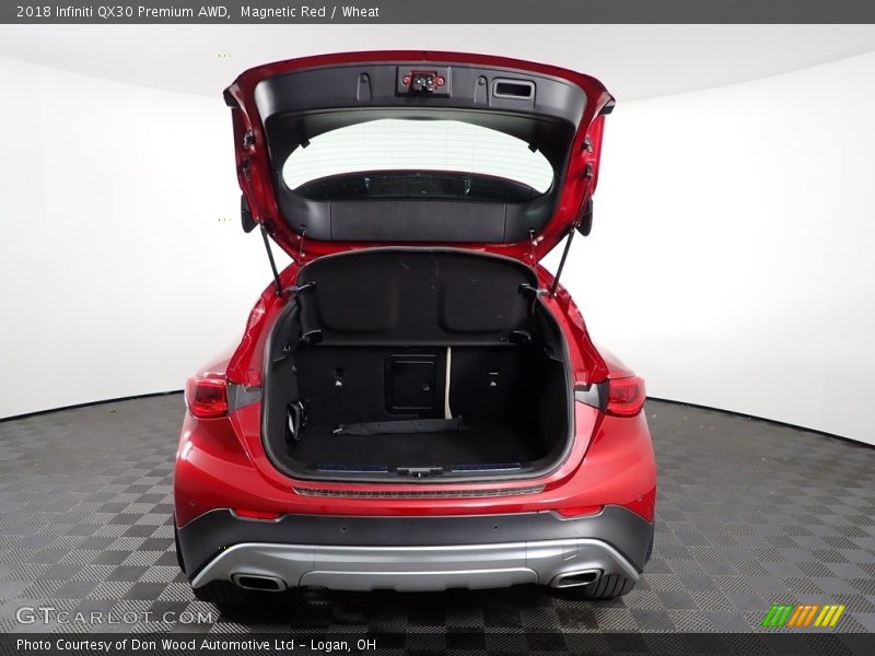 Magnetic Red / Wheat 2018 Infiniti QX30 Premium AWD
