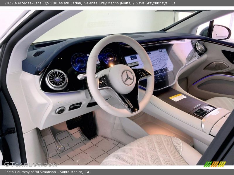  2022 EQS 580 4Matic Sedan Neva Grey/Biscaya Blue Interior