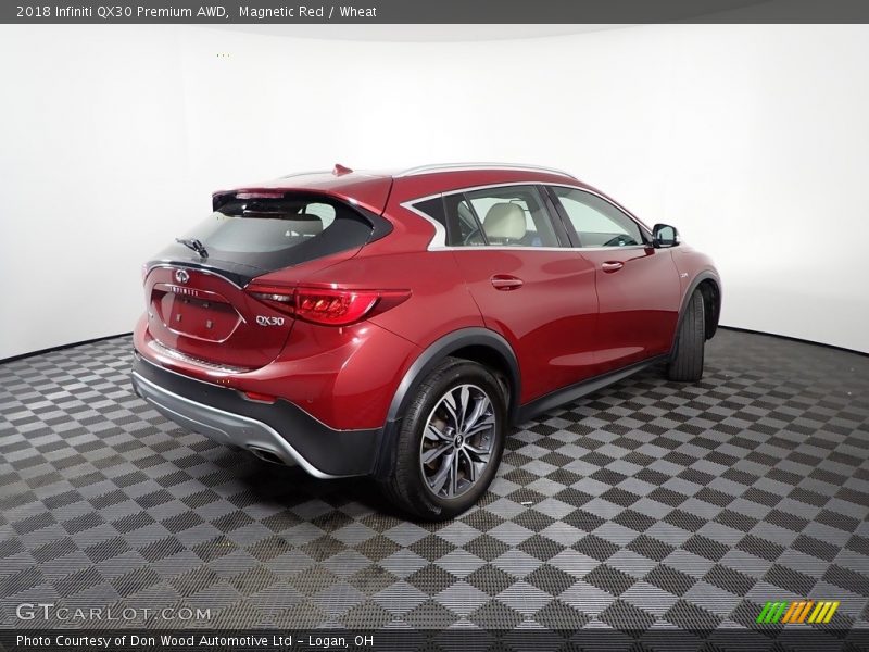 Magnetic Red / Wheat 2018 Infiniti QX30 Premium AWD