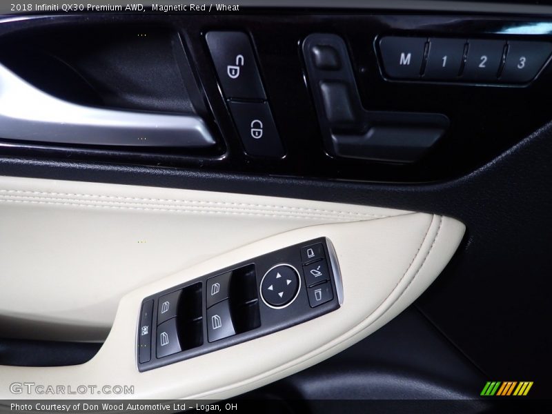 Magnetic Red / Wheat 2018 Infiniti QX30 Premium AWD