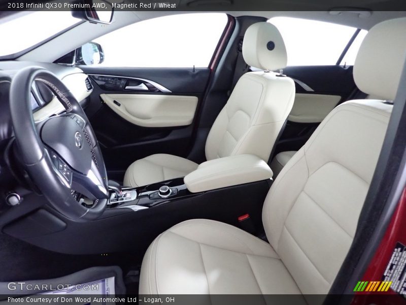 Magnetic Red / Wheat 2018 Infiniti QX30 Premium AWD