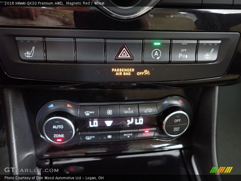 Magnetic Red / Wheat 2018 Infiniti QX30 Premium AWD