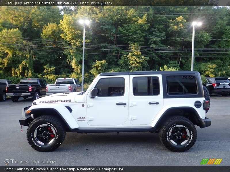 Bright White / Black 2020 Jeep Wrangler Unlimited Rubicon 4x4