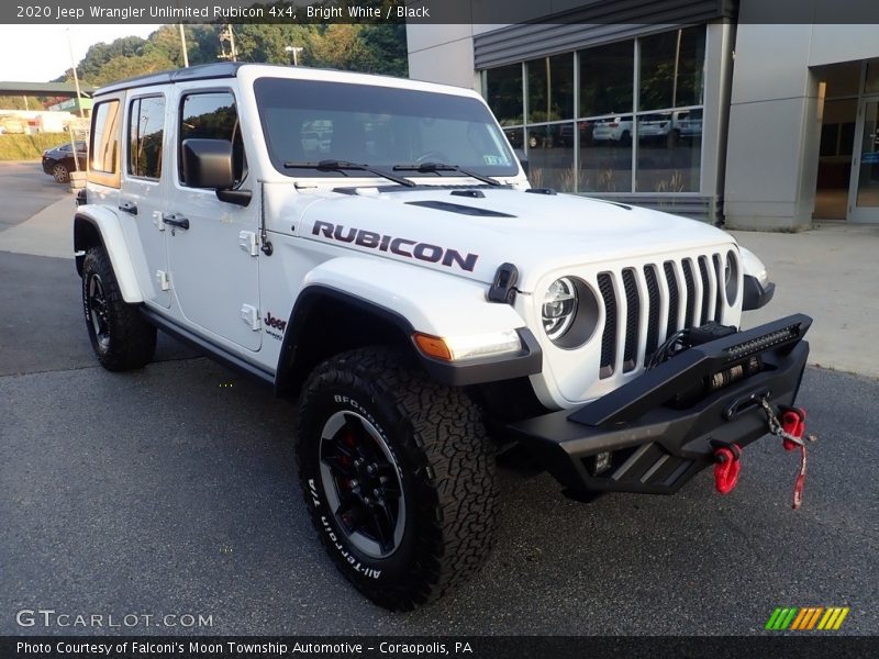 Bright White / Black 2020 Jeep Wrangler Unlimited Rubicon 4x4